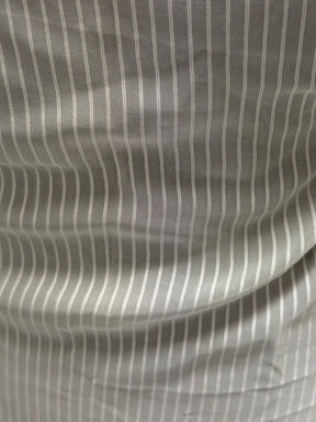 Ivory Self Coloured Striped Voile - PH5002