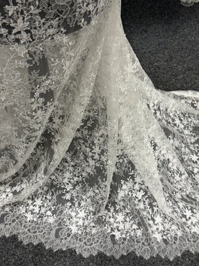 Ivory Embroidered Lace - P228