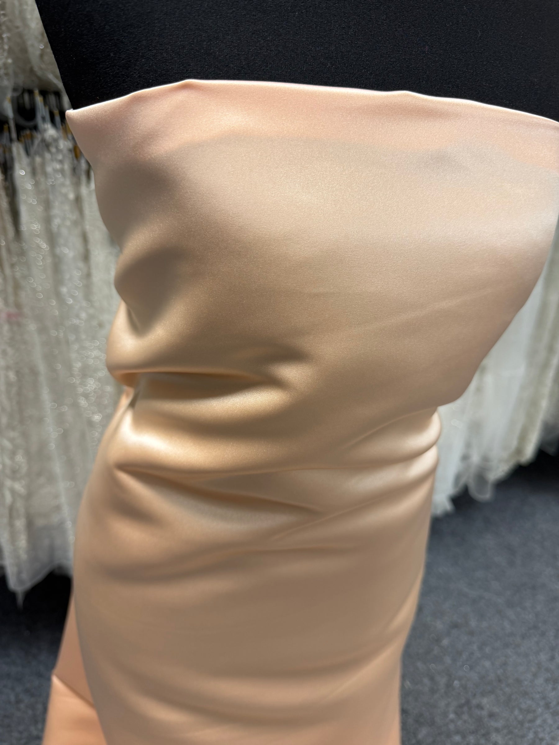 Peach Polyester Satin - Contessa (CF)