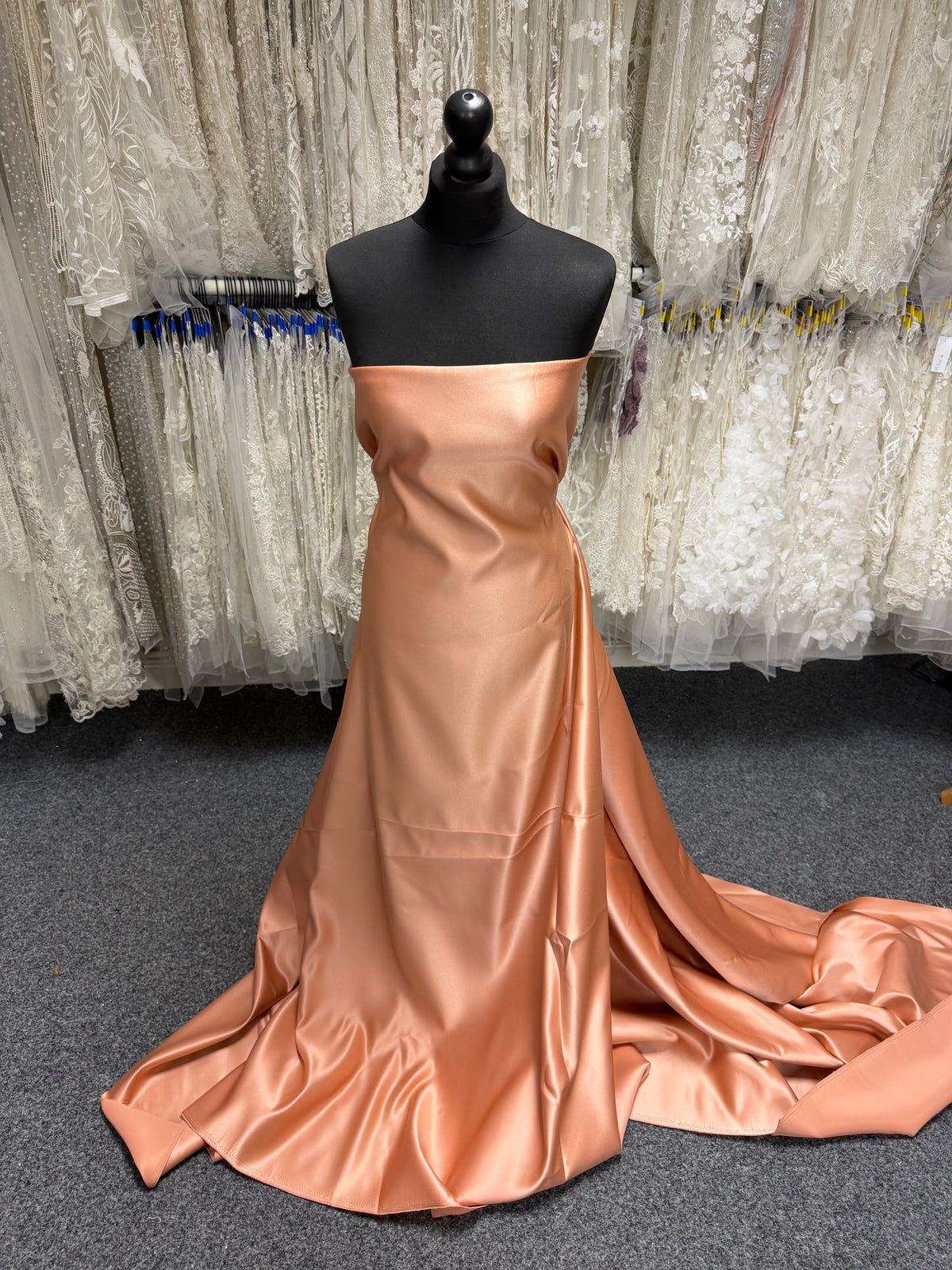 Rose Gold Polyester Satin - Contessa (CF)