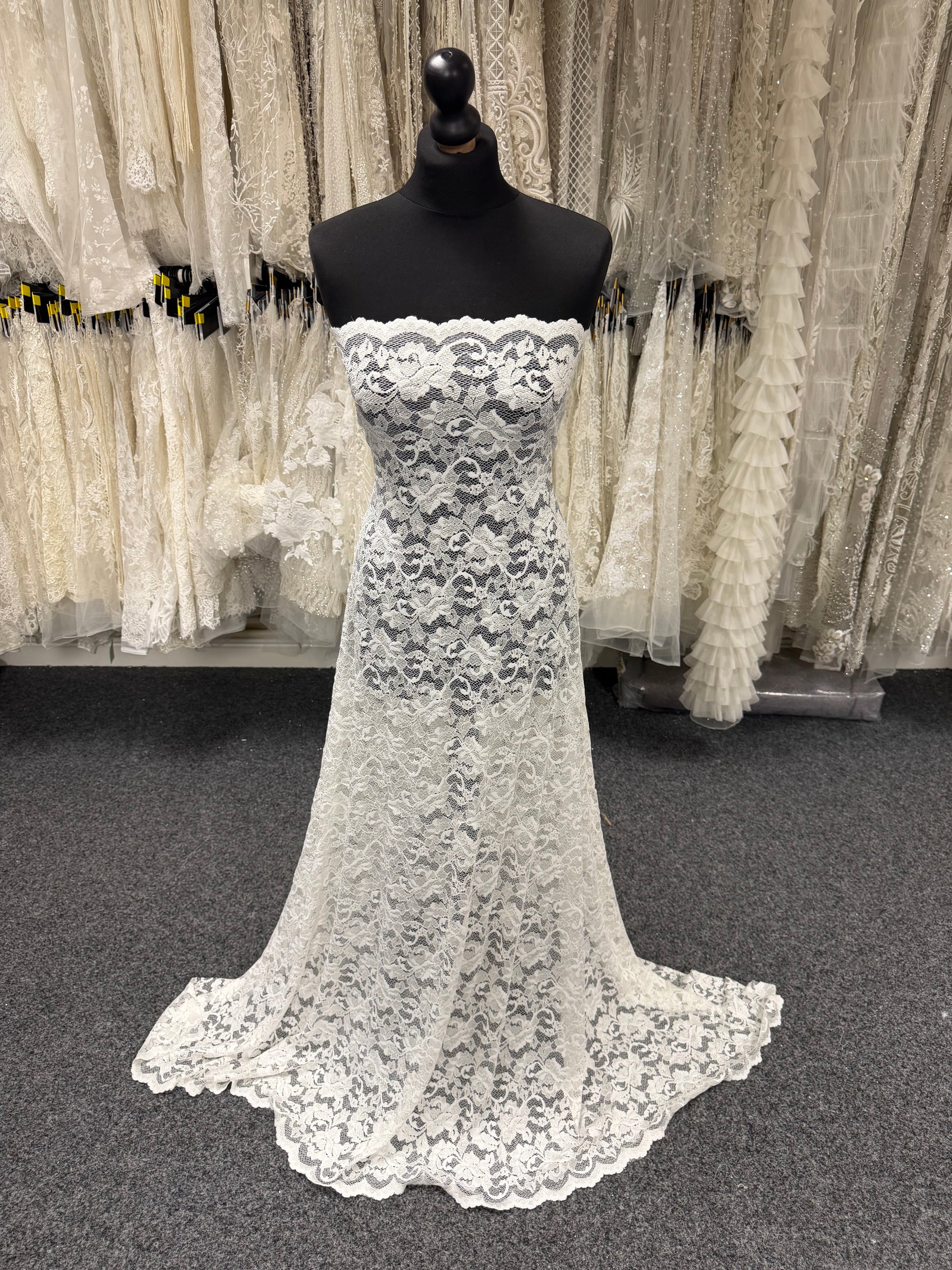 Ivory Stretch Lace - LB7004