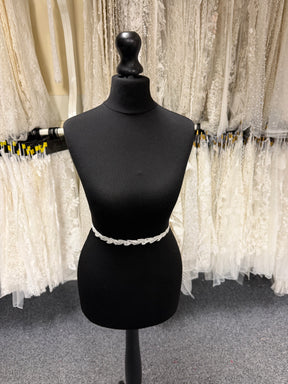 Ivory Beaded Sequin Edging - T930