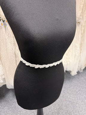 Ivory Beaded Sequin Edging - T930