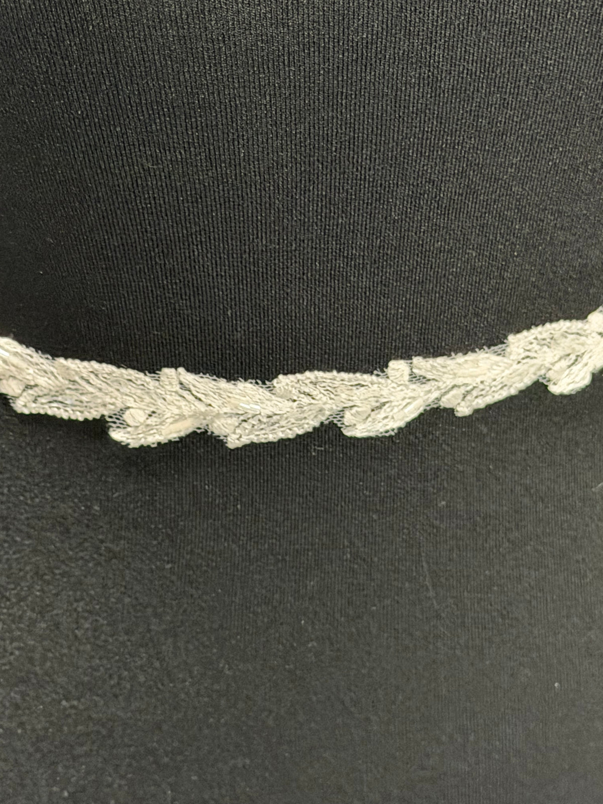 Ivory Beaded Sequin Edging - T930