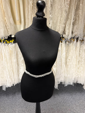 Ivory Beaded Sequin Edging - T929