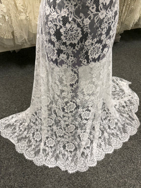 White Raschel Lace - LA1005