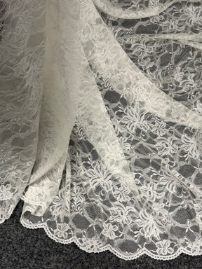 Ivory Stretch Lace - LB7007