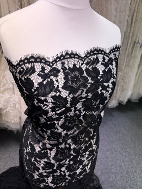 Black Raschel Lace - LA1002