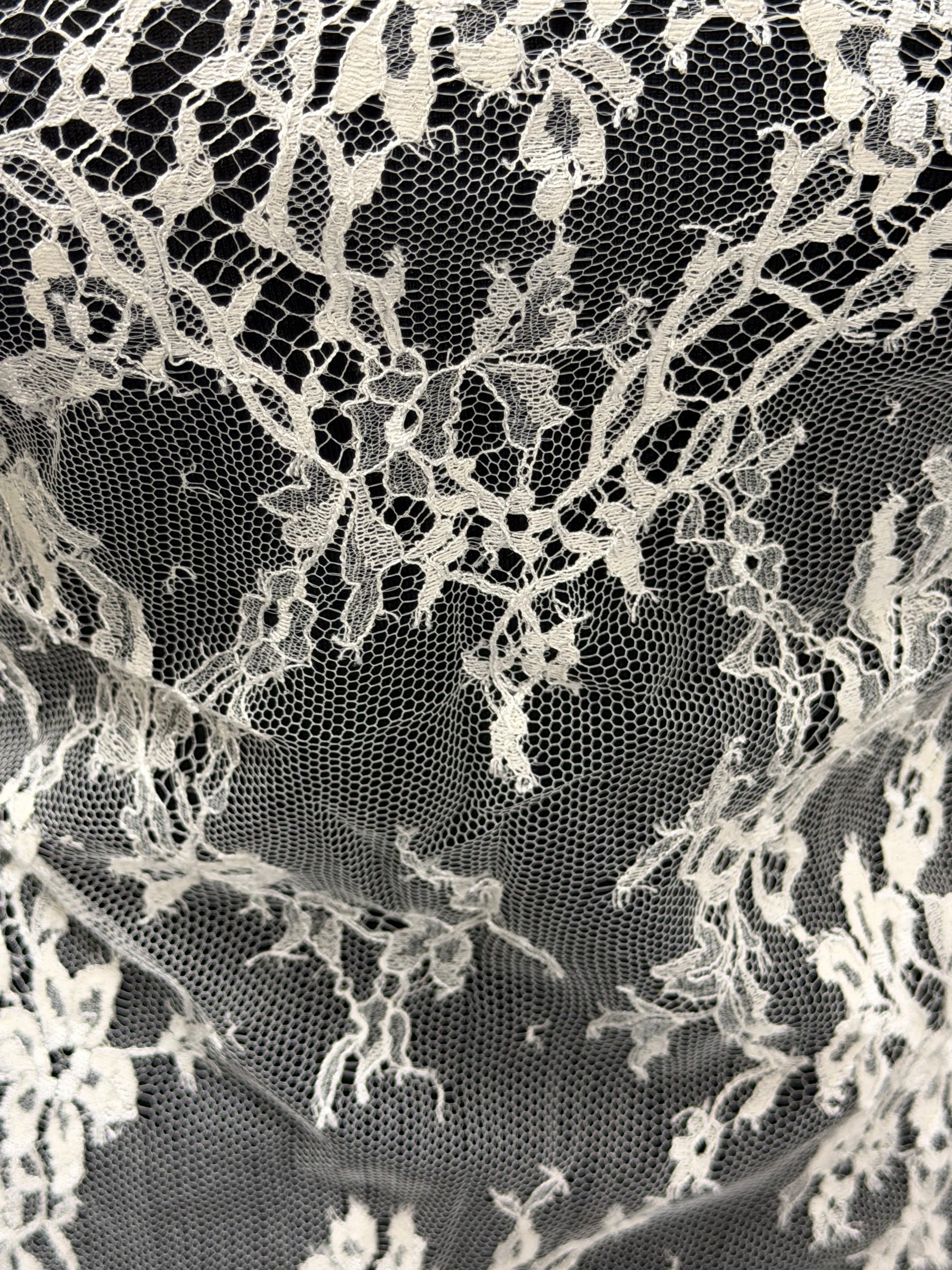 Ivory Chantilly Lace - P302