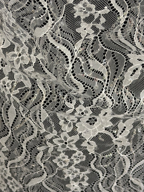 Ivory Sequin Lace - LB6005