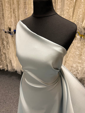 Duck Egg Blue Silk Blend Soft Mikado - P608
