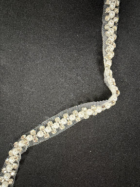 Crystal and Pearl Edging - T822
