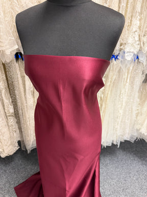 Wine Polyester Satin - Contessa (CF)