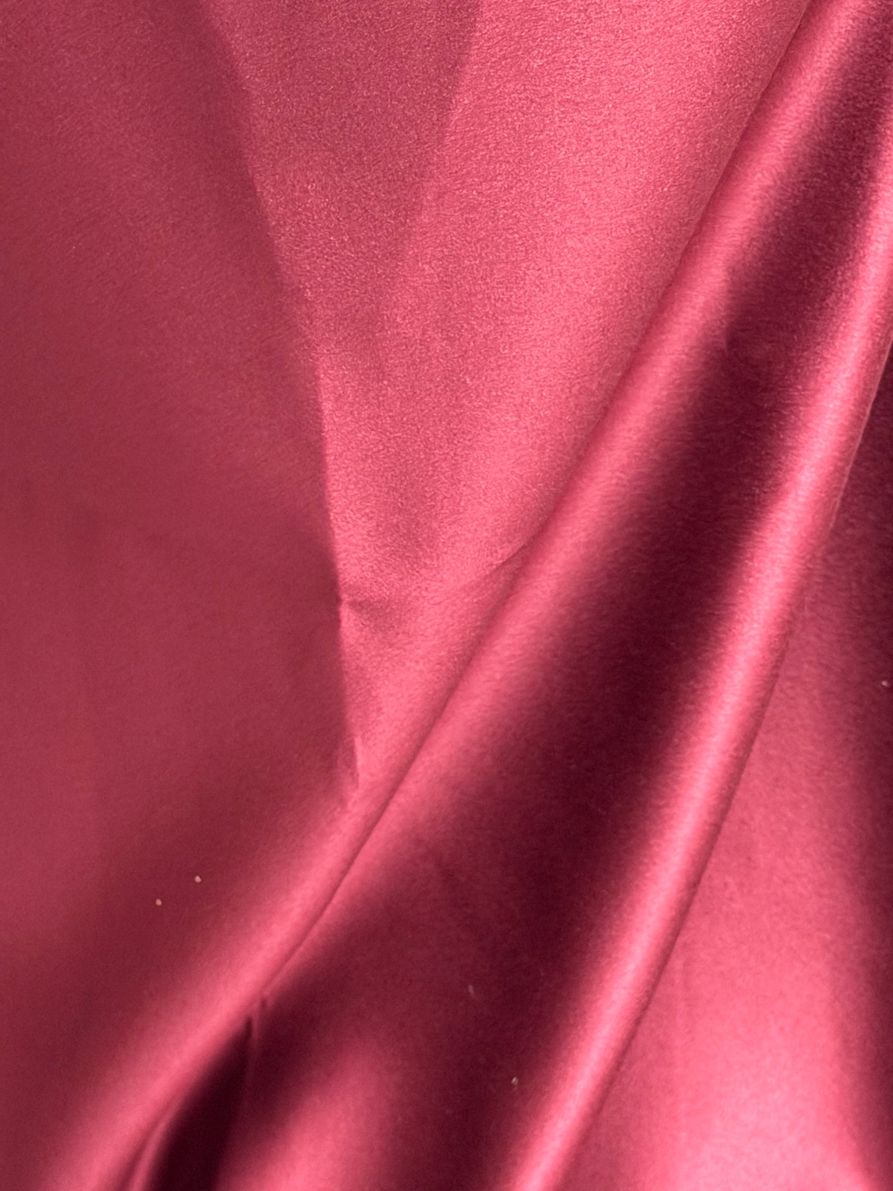Wine Polyester Satin - Contessa (CF)