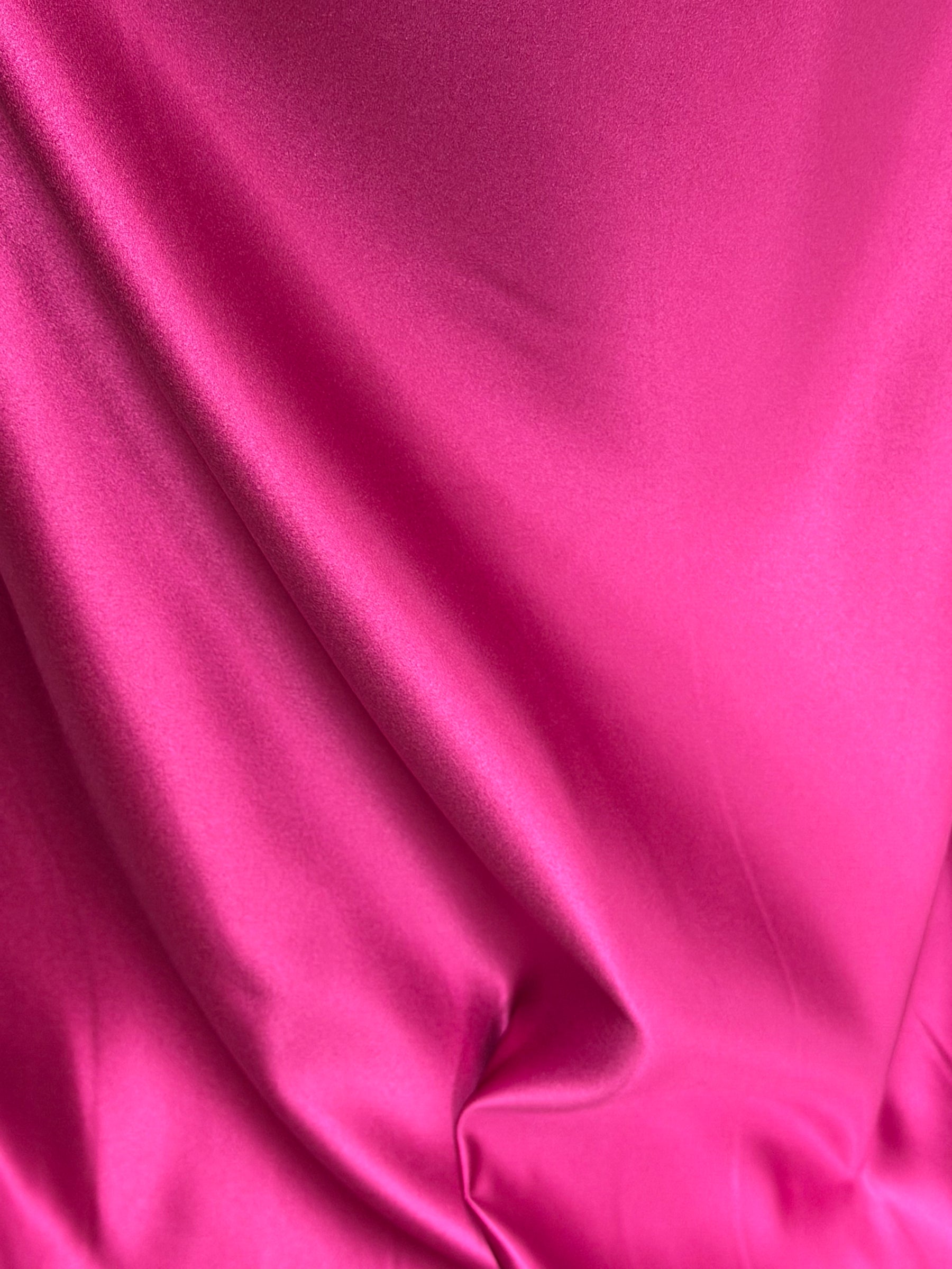 Dark Pink Polyester Satin - Contessa (CF)