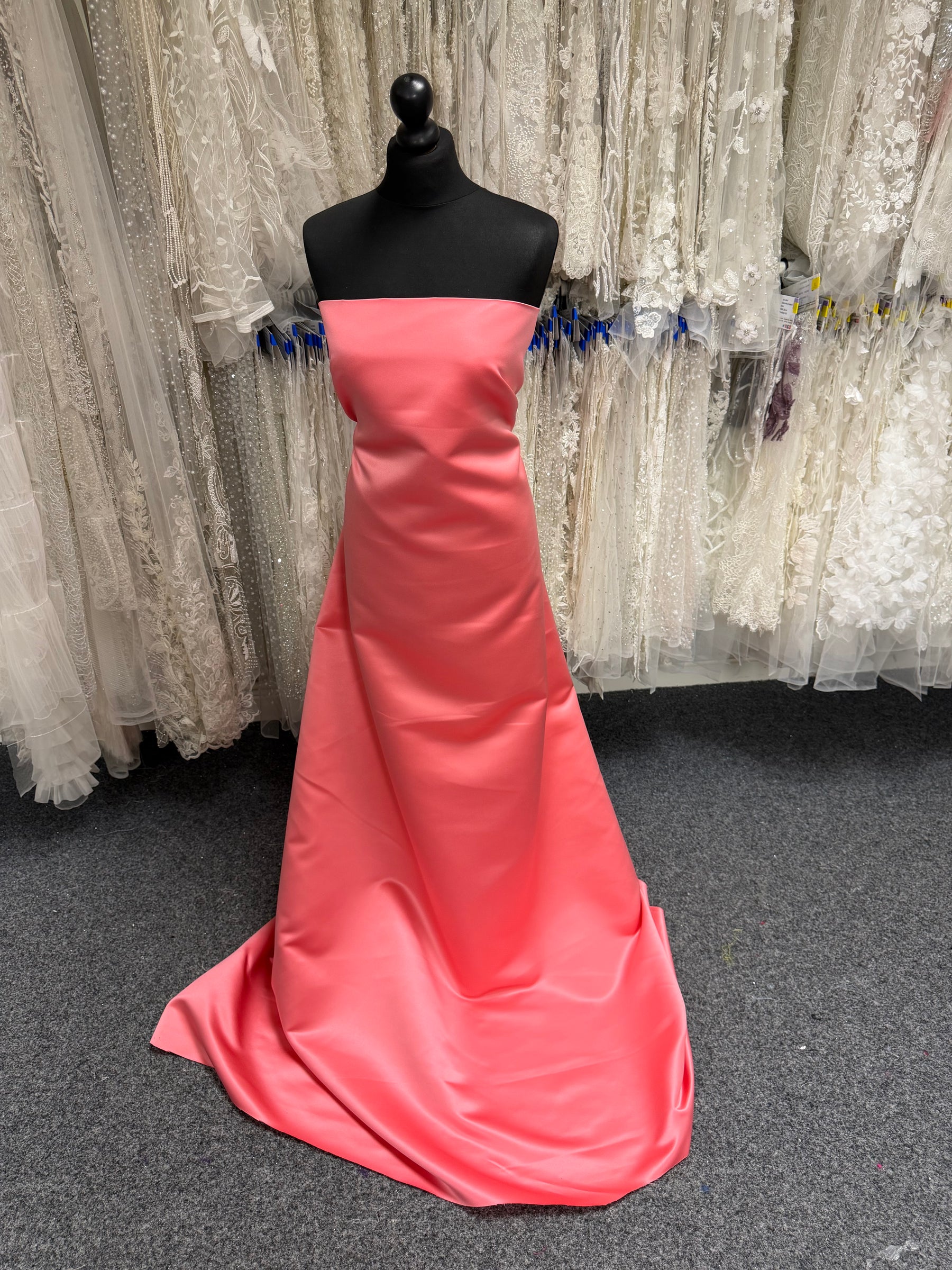Coral Polyester Satin - Contessa (CF)