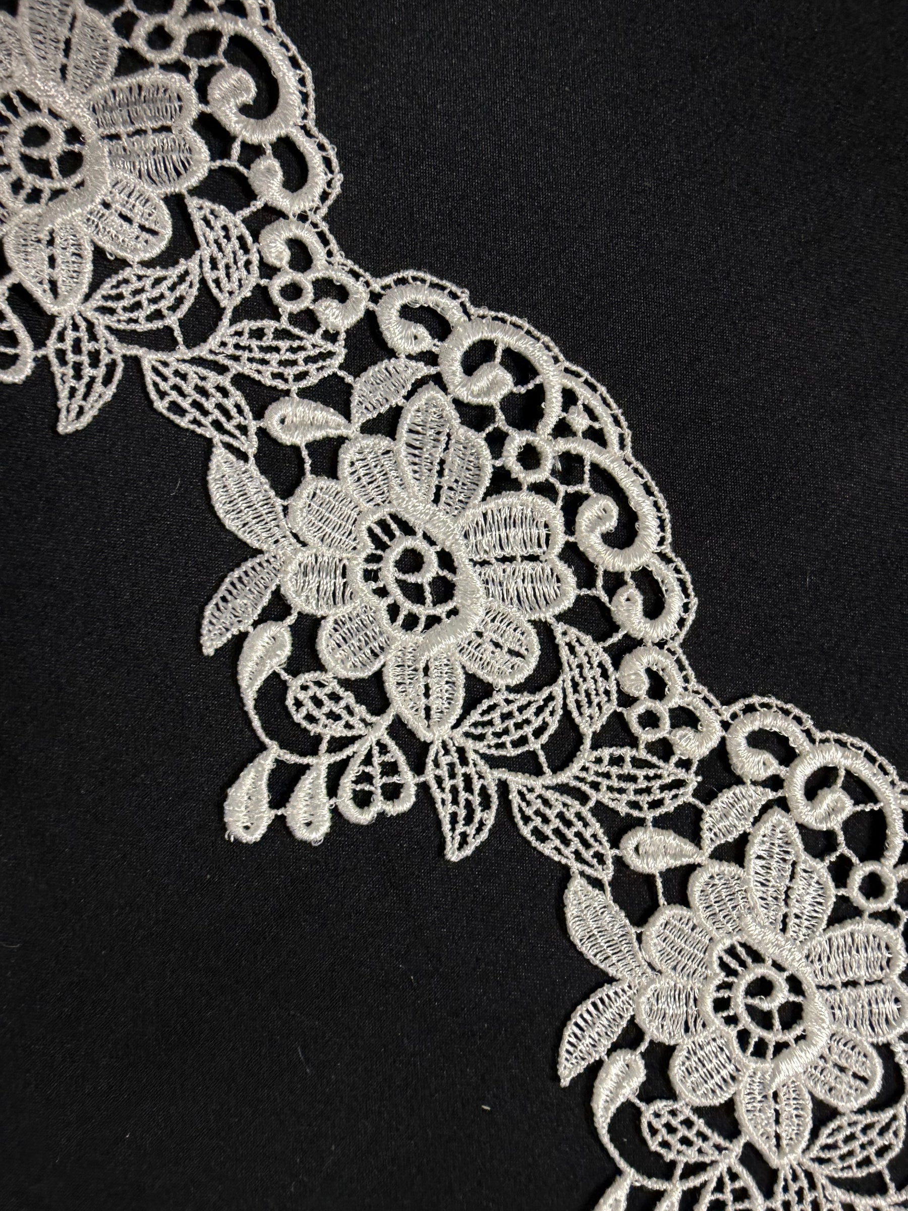 Ivory Guipure Edging - T827