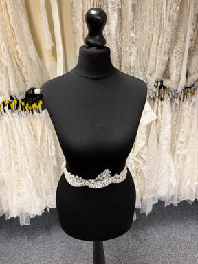 Ivory Beaded Sequin Edging - T838