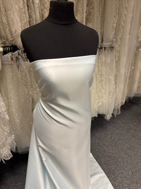 Ice Blue Polyester Lightweight Duchess Satin - P44
