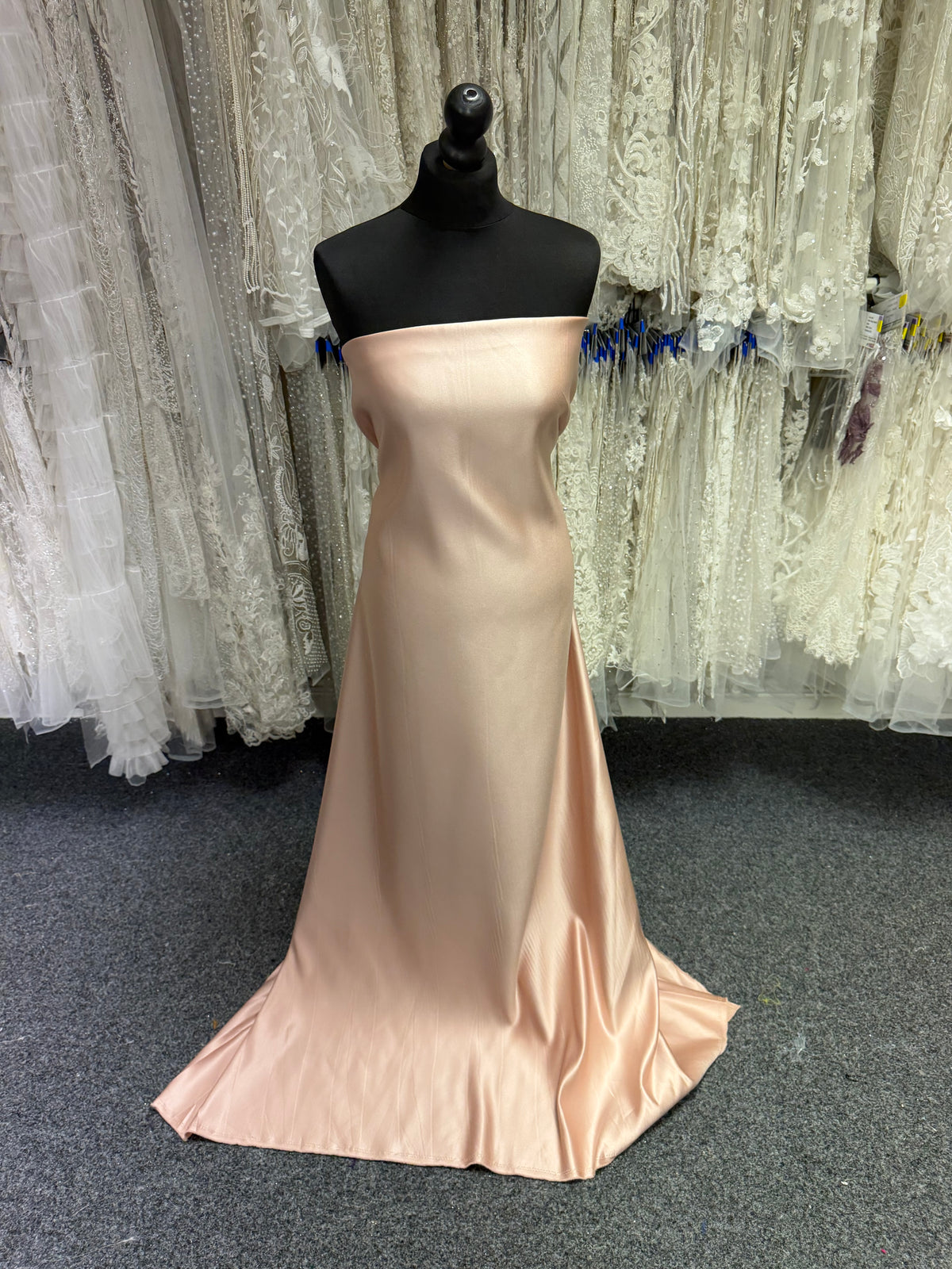 Nude Blush Polyester Satin - Contessa (CF)