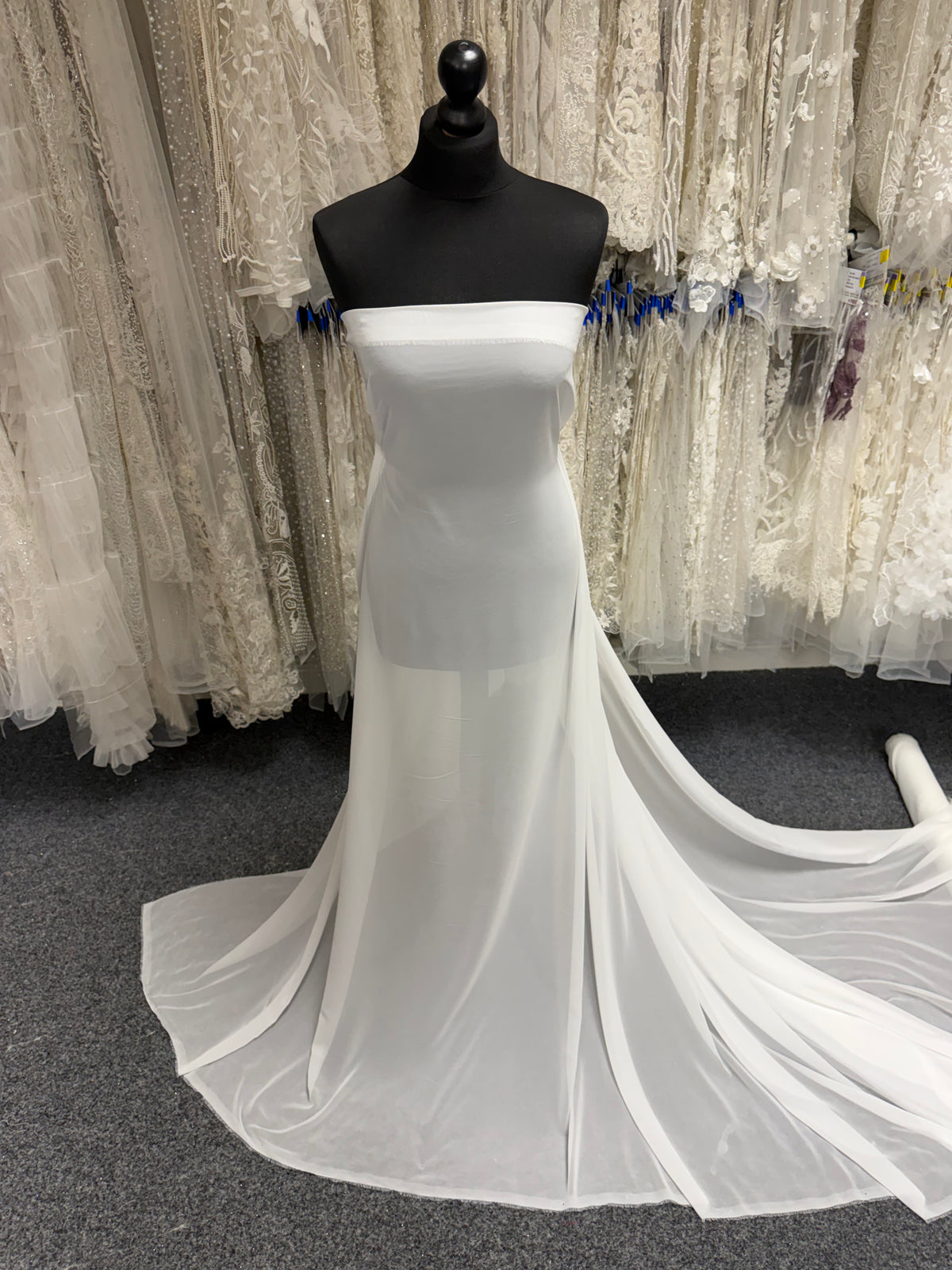 Pale Ivory Heavy Chiffon - PB2003