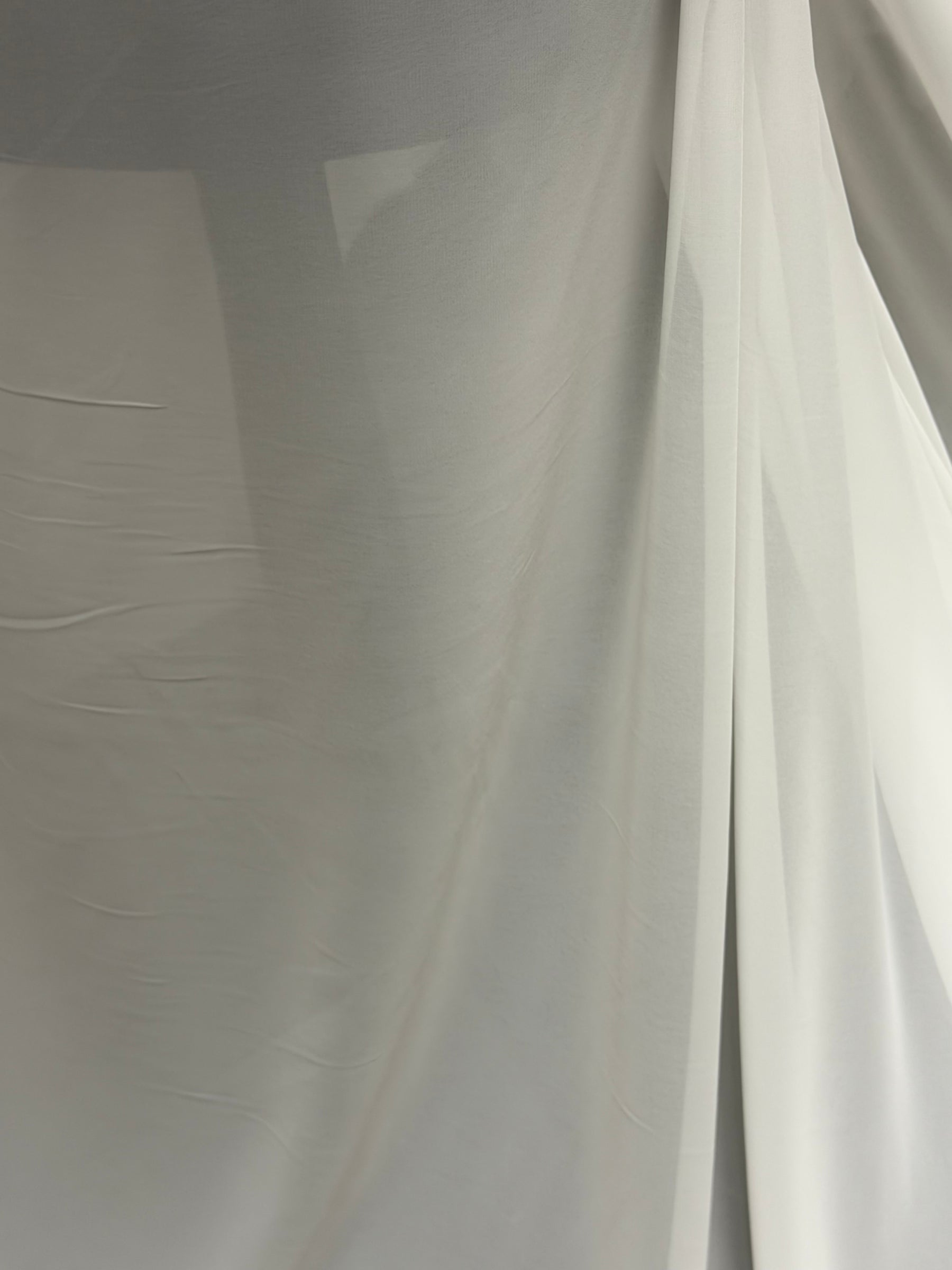 Pale Ivory Heavy Chiffon - PB2003
