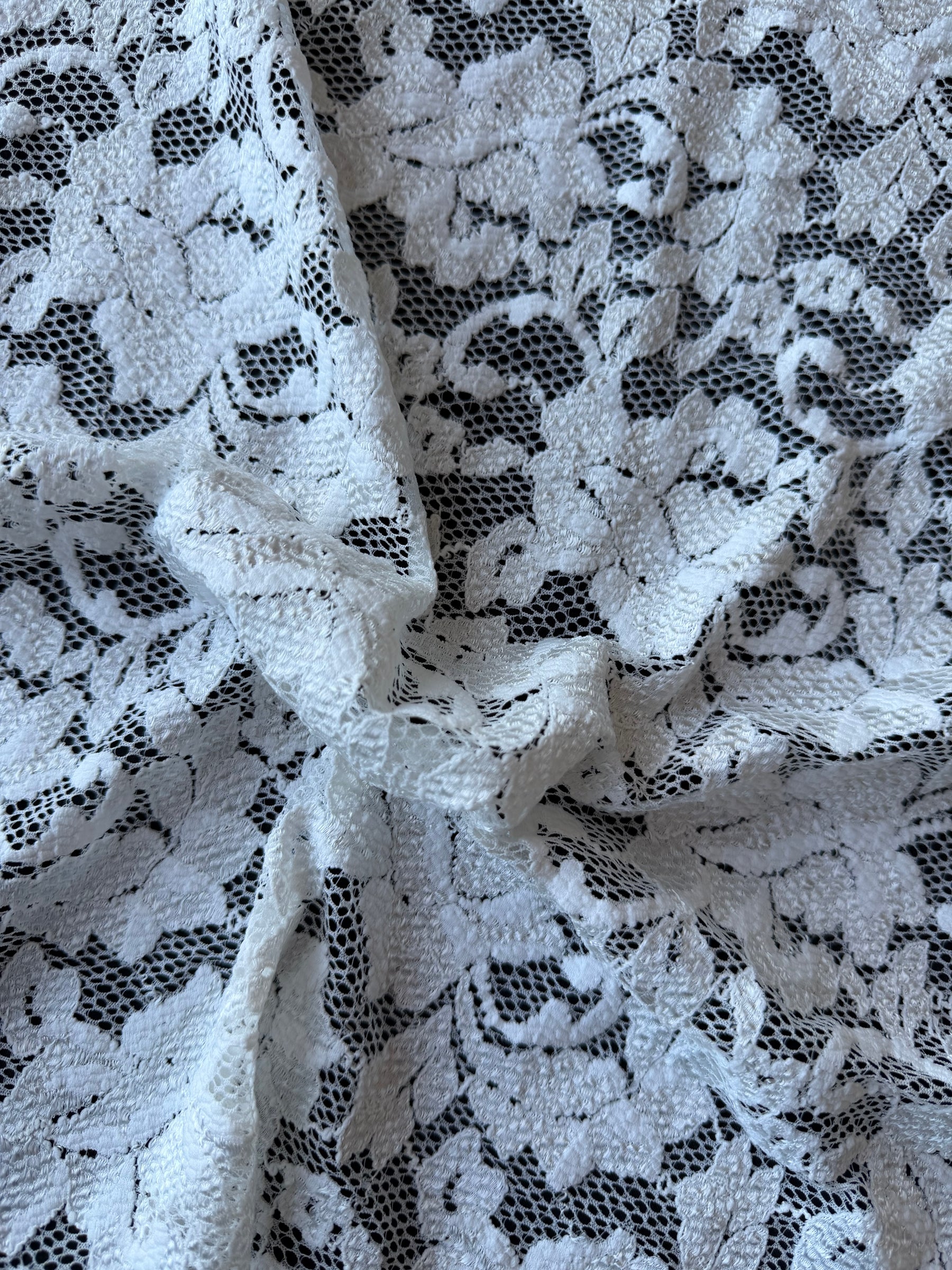 Ivory Stretch Lace - LB7004