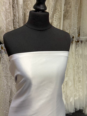 Silver Polyester Lightweight Duchess Satin - P44