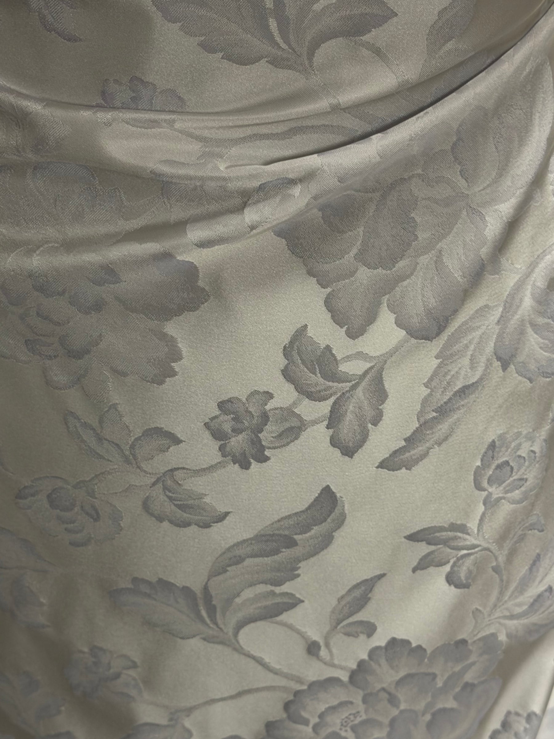 White Italian Jacquard - P666