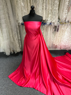 Hot Pink Polyester Satin - Contessa