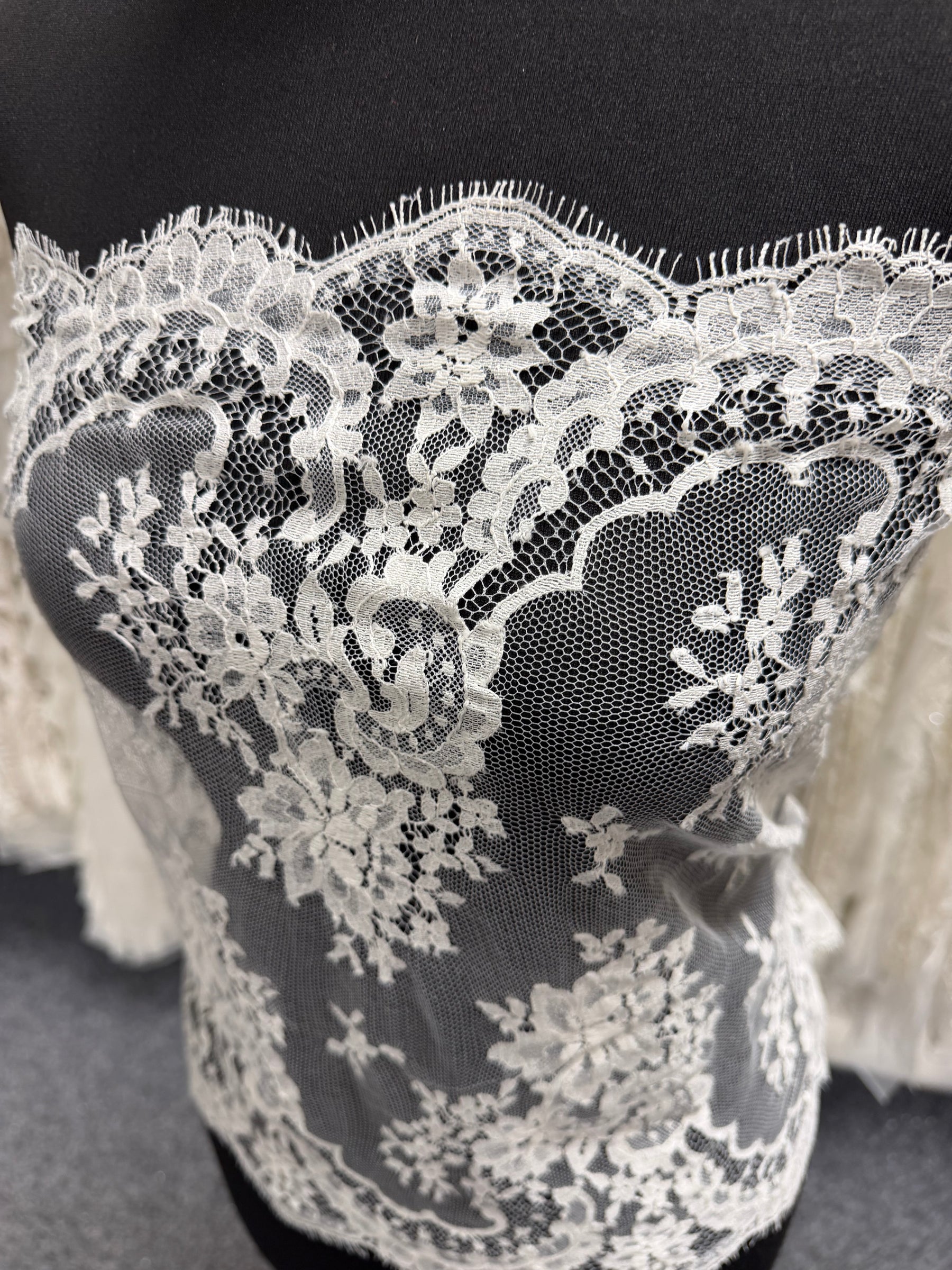 Ivory Eco French Lace Edging - EE4010