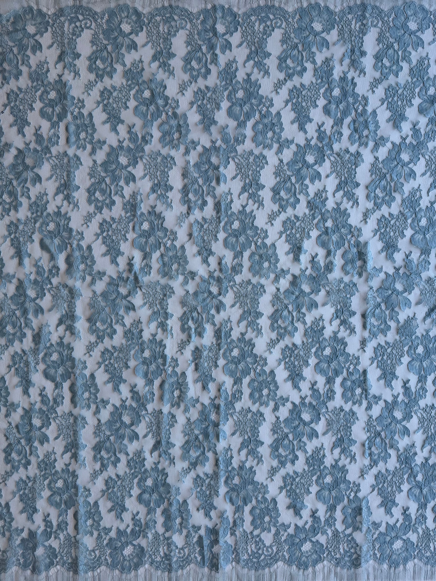 Duck Egg Blue Chantilly Lace - P305 (90cm)