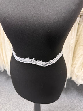 White Corded Lace Trim - T88