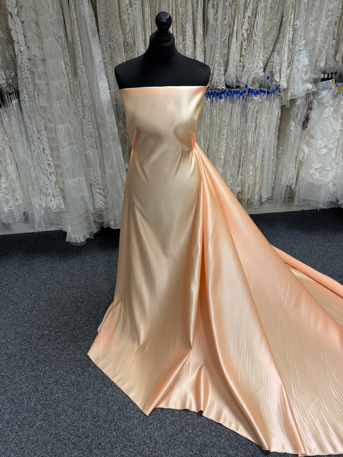 Apricot Polyester Satin - Contessa (CF)
