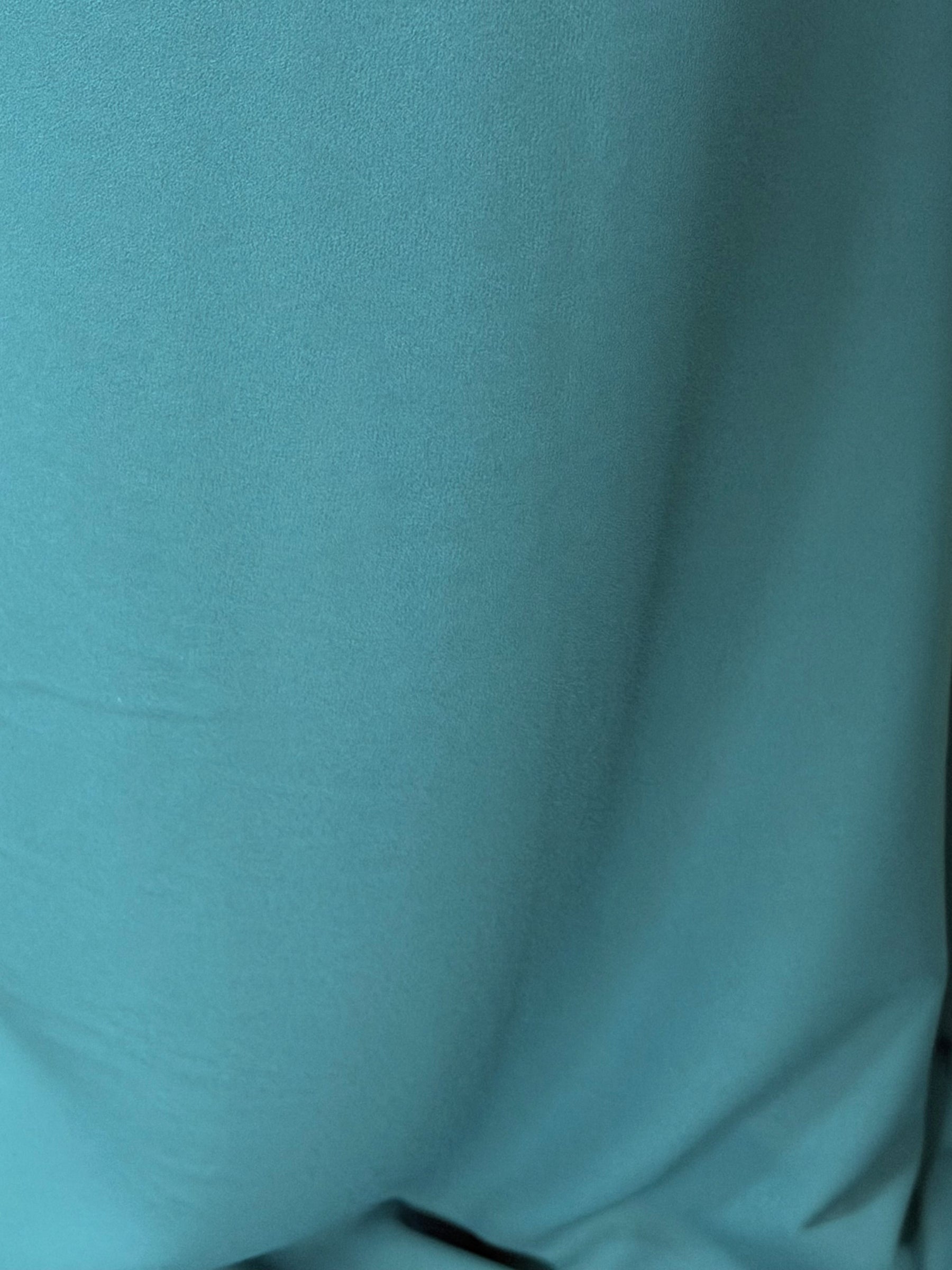 Teal Medium Weight Polyester Crepe - P59
