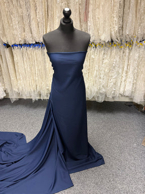Navy M/Wt Poly Crepe - P59