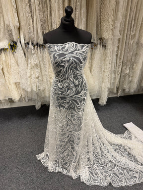 Ivory Sequin Lace - EB3012