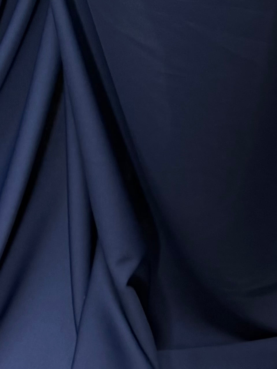 Navy M/Wt Poly Crepe - P59