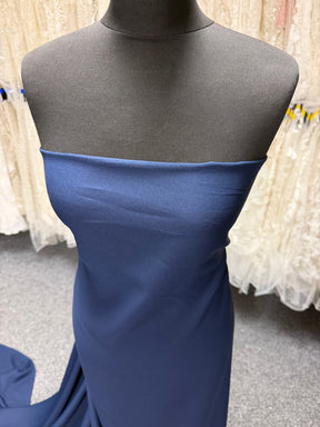 Navy M/Wt Poly Crepe - P59