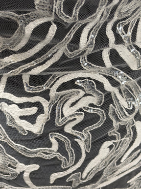 Ivory Sequin Lace - EB3012
