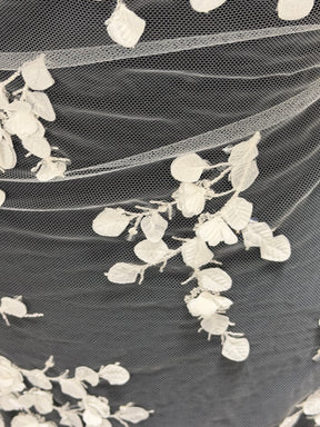 Ivory Embroidered Sequin Tulle – EB3005