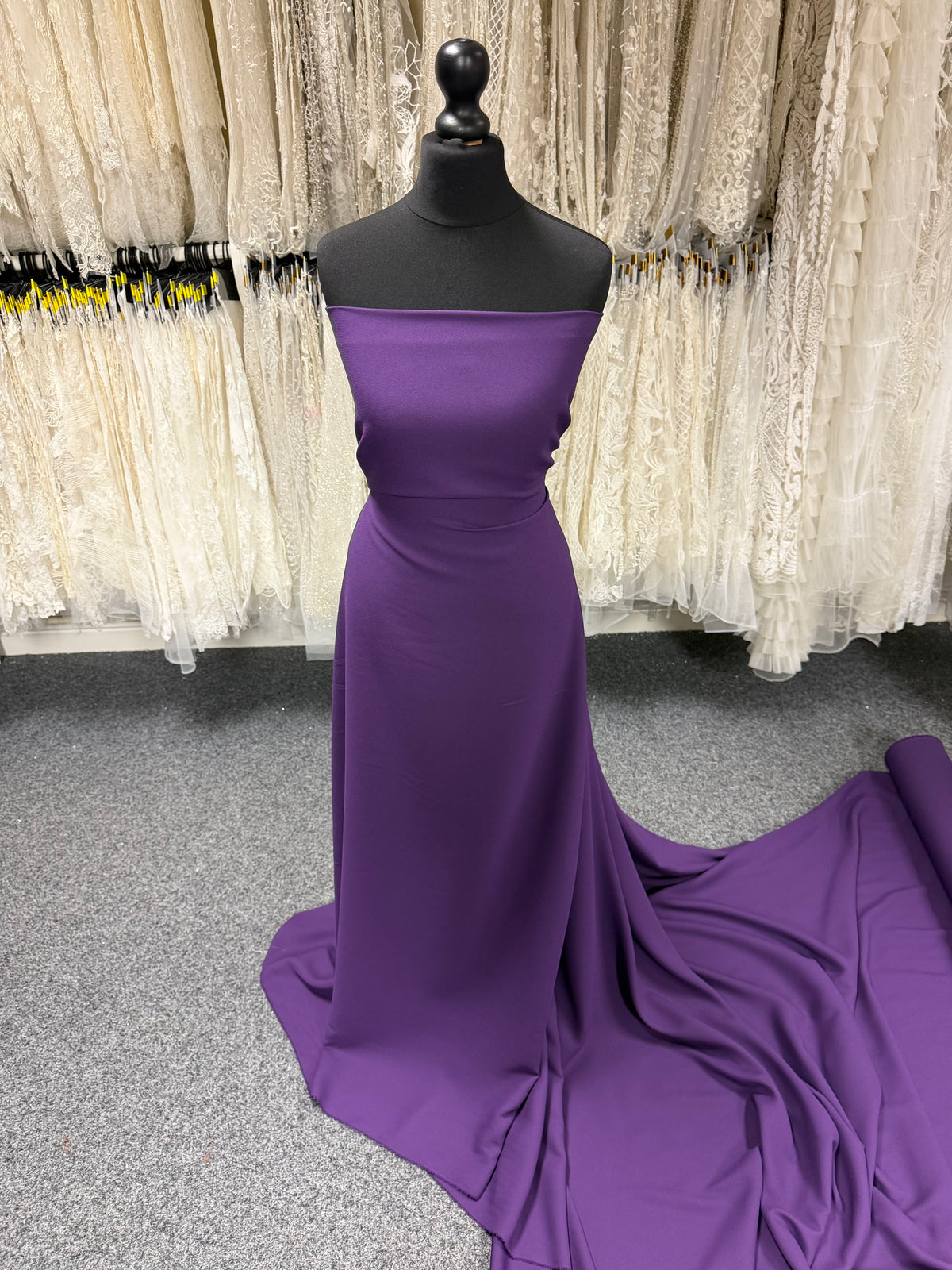 Purple Medium Weight Polyester Crepe - P59