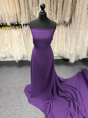 Purple Medium Weight Polyester Crepe - P59