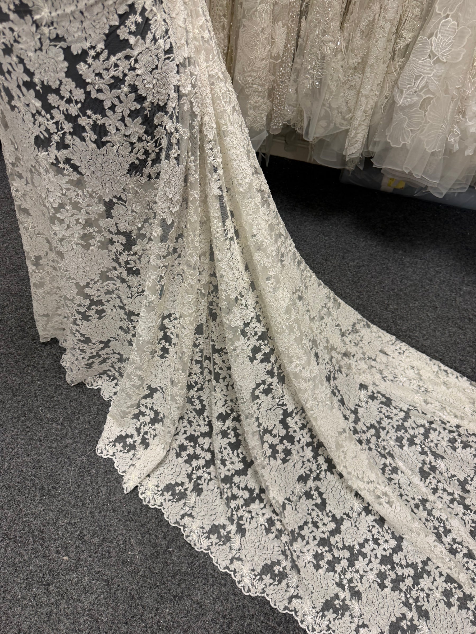 Ivory Sequin Lace - EB3014