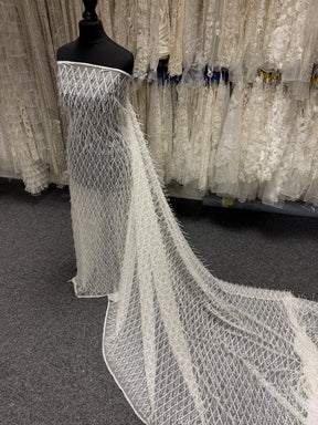 Ivory Embroidered 3D Lace - EB5029