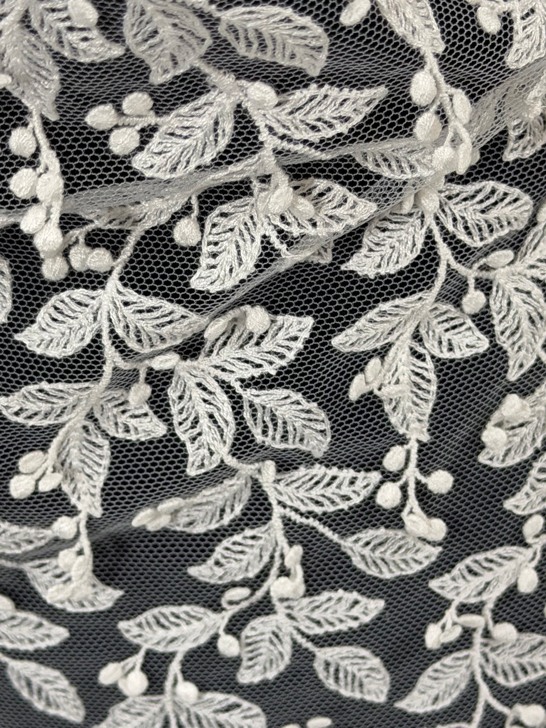 Ivory Embroidery Lace - EB5050
