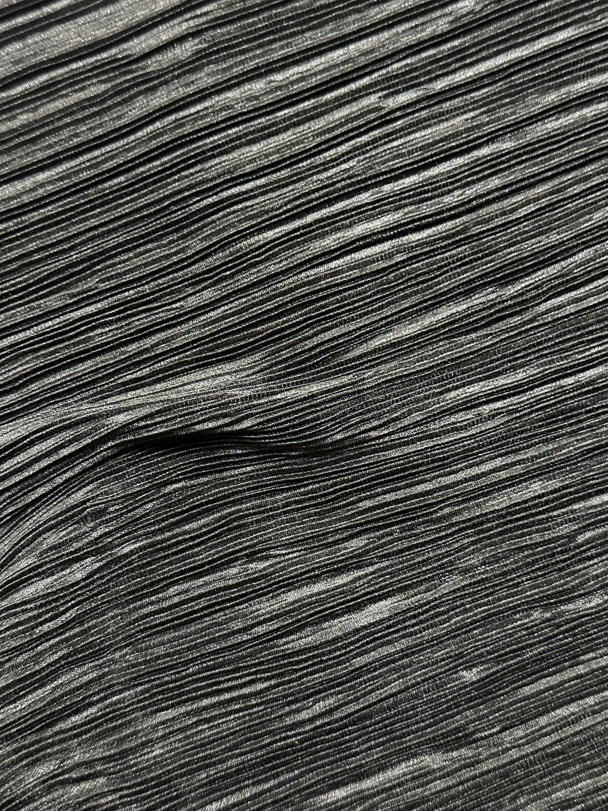 Black Pleated Polyester Fabric - Leeway