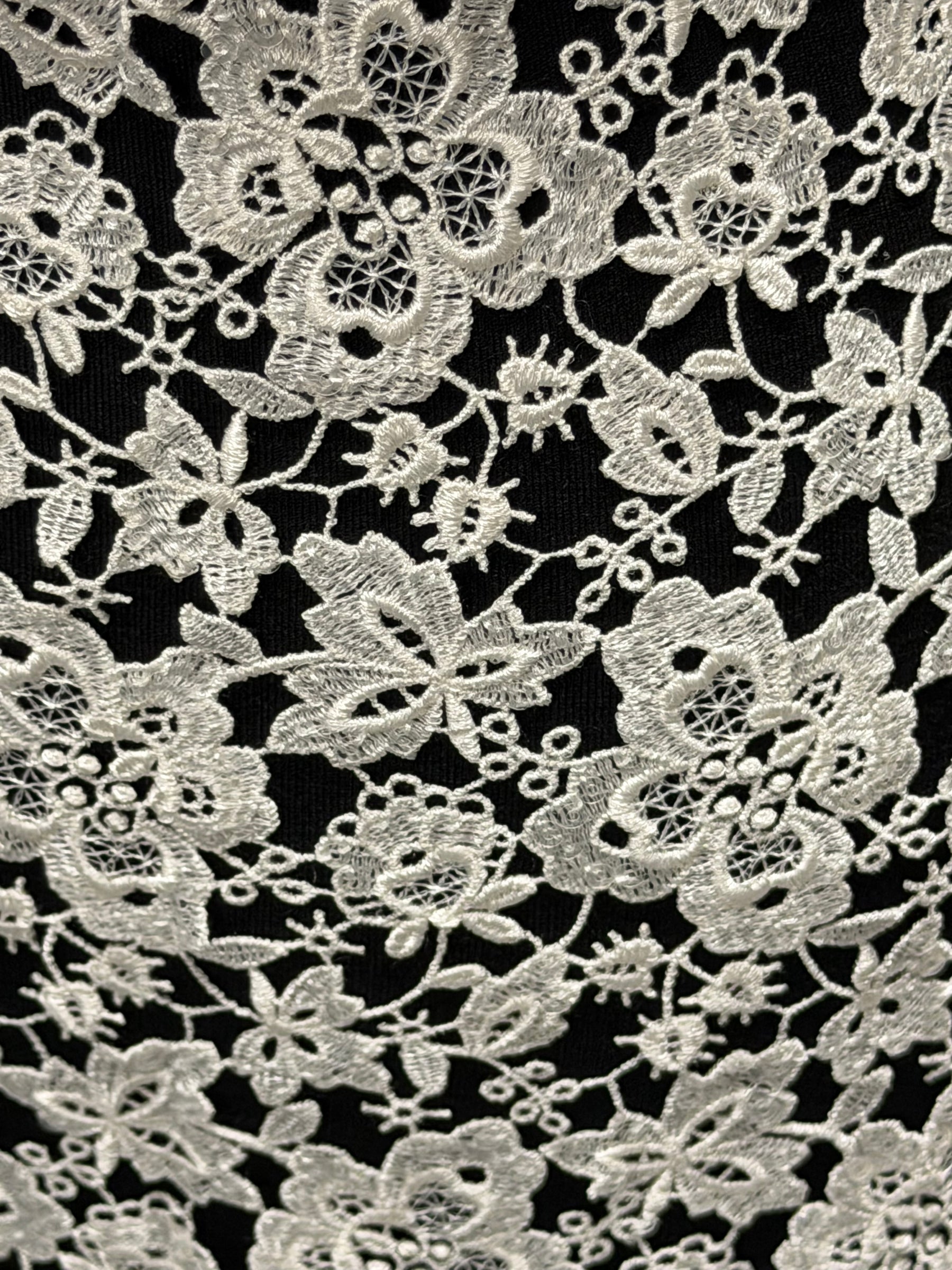 Ivory Sequin Guipure Lace - P220