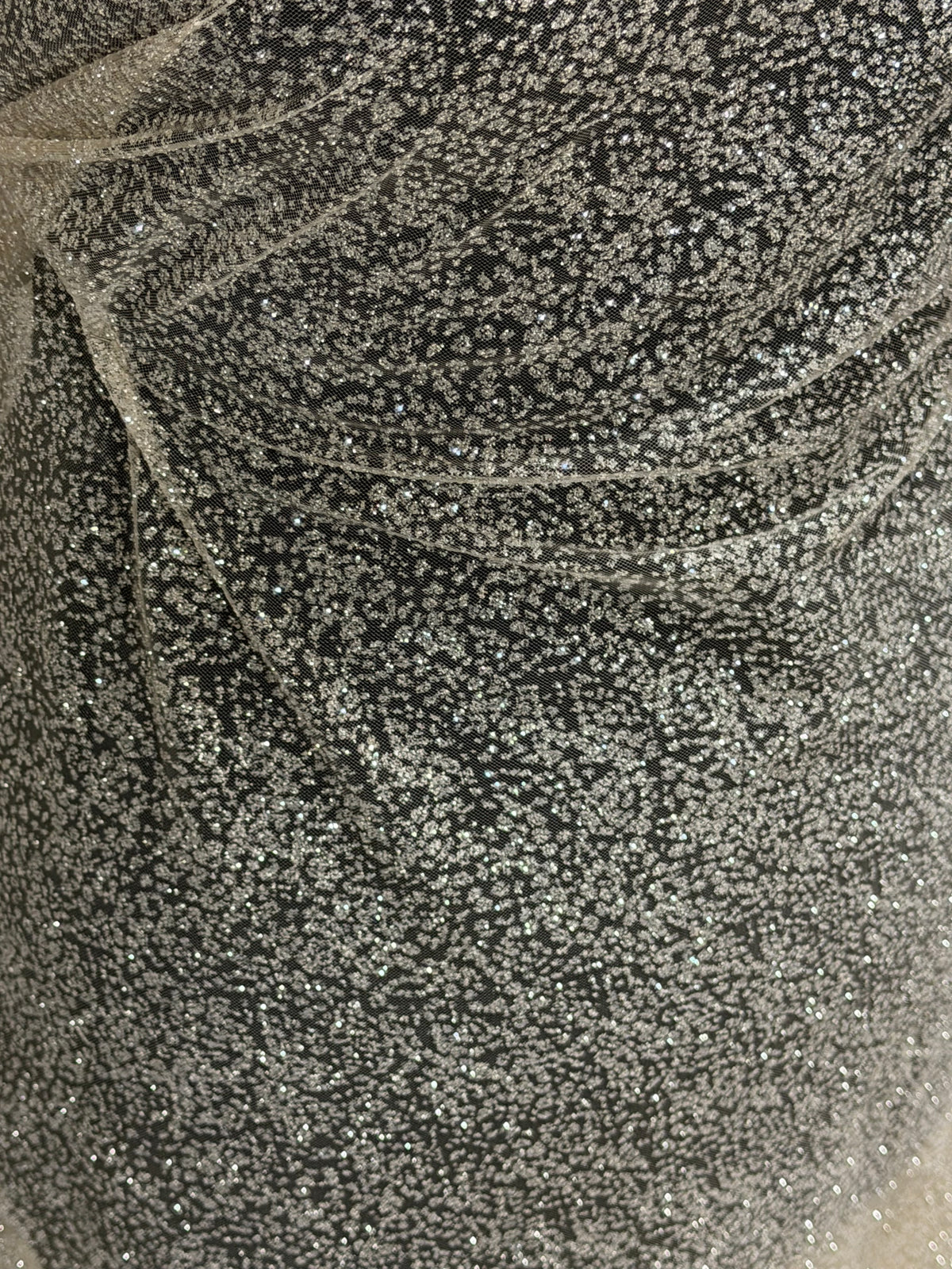 Nude Glitter Tulle - TU0066