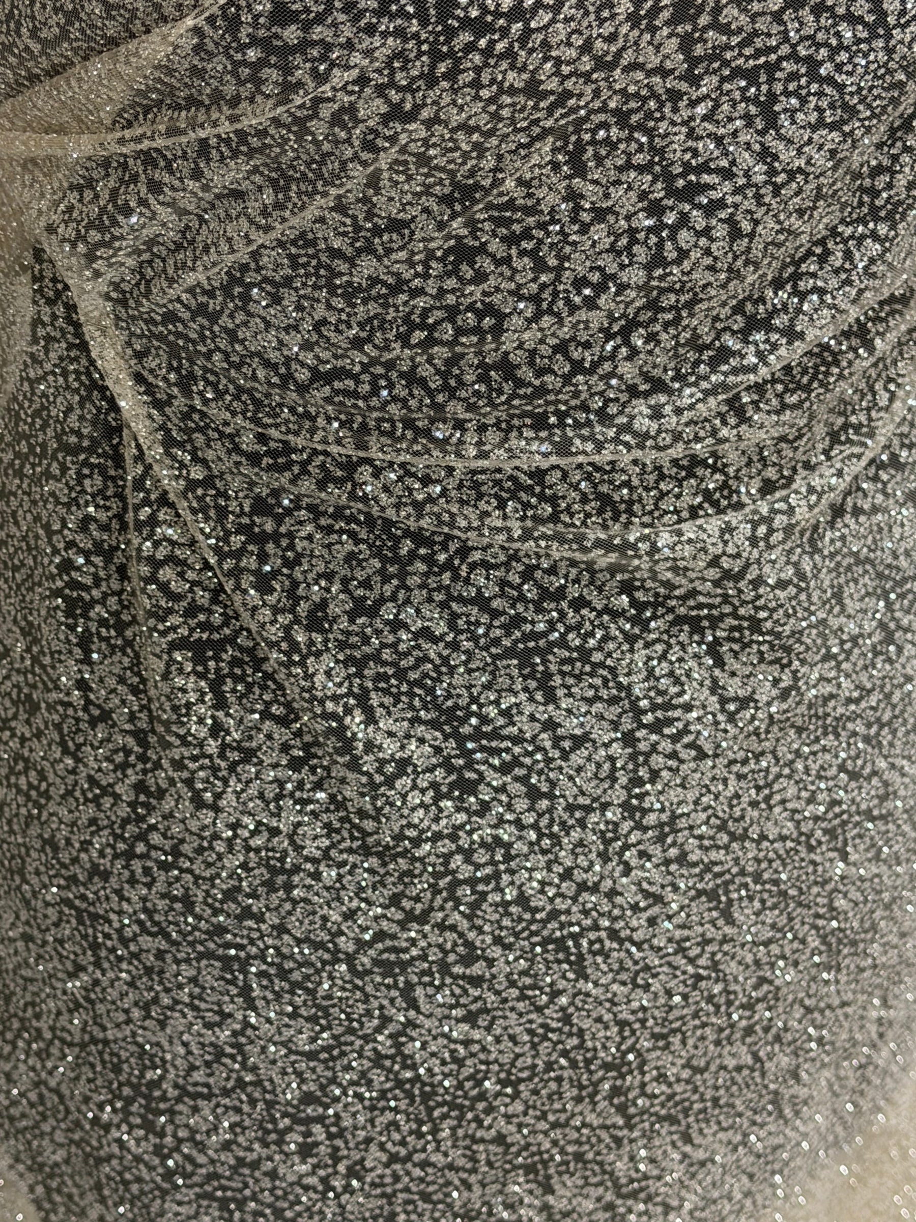 Nude Glitter Tulle - TU0066